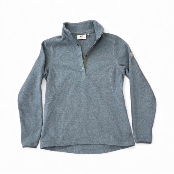 Fjallraven Sweaters - Fjällräven Ovik Fleece 1/2 Button Up Grey Women's Sweater Size M